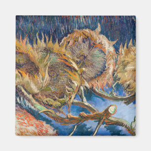 Vincent van Gogh - Four Cut Sunflowers Magnet