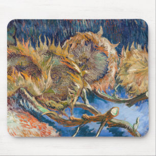Vincent van Gogh - Four Cut Sunflowers Mouse Mat