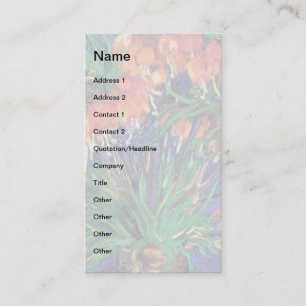 Vincent Van Gogh - Fritillaries In A Copper Vase Business Card