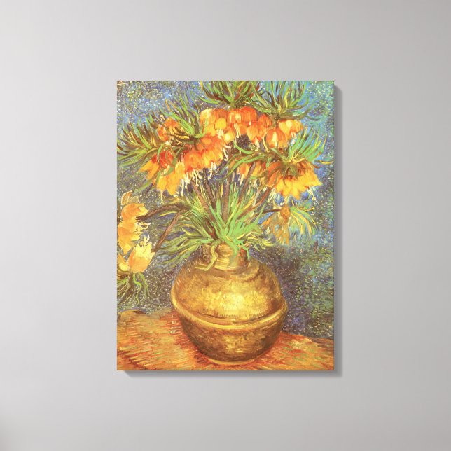 Vincent van Gogh - Fritillaries in a Copper Vase Canvas Print (Front)