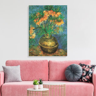 Vincent van Gogh - Fritillaries in a Copper Vase Canvas Print