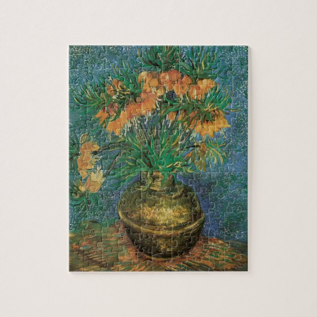 Vincent van Gogh - Fritillaries in a Copper Vase Jigsaw Puzzle (Vertical)
