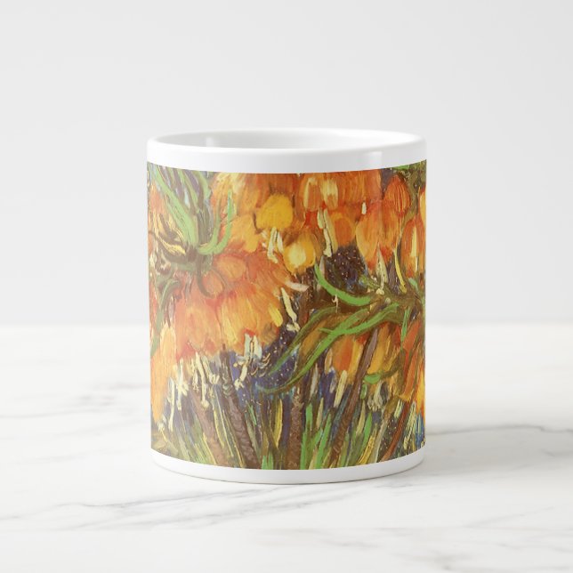 Vincent van Gogh - Fritillaries in a Copper Vase Large Coffee Mug (Front)
