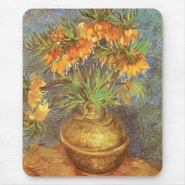 Vincent van Gogh - Fritillaries in a Copper Vase Mouse Mat (Front)