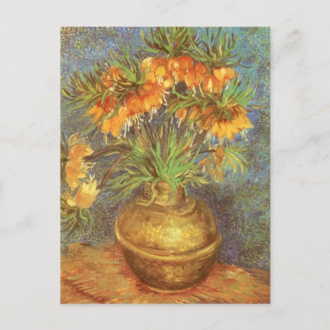Vincent van Gogh - Fritillaries in a Copper Vase Postcard (Front)