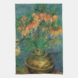 Vincent van Gogh - Fritillaries in a Copper Vase Tea Towel