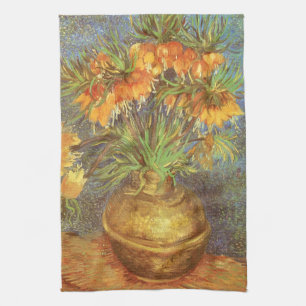 Vincent van Gogh - Fritillaries in a Copper Vase Tea Towel