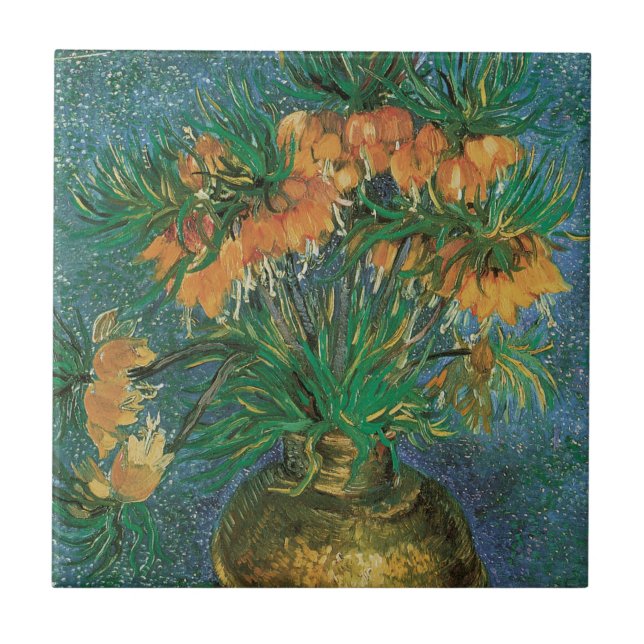 Vincent van Gogh - Fritillaries in a Copper Vase Tile (Front)