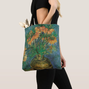 Vincent van Gogh - Fritillaries in a Copper Vase Tote Bag