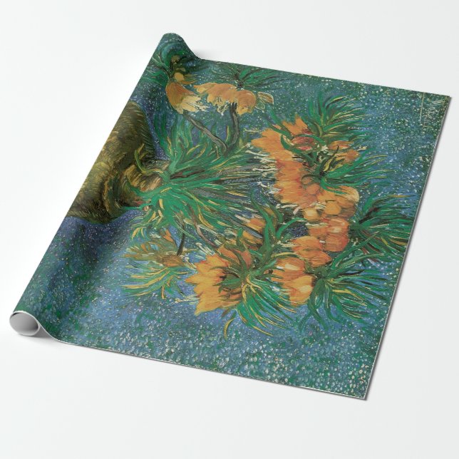 Vincent van Gogh - Fritillaries in a Copper Vase Wrapping Paper (Unrolled)