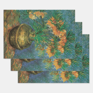 Vincent van Gogh - Fritillaries in a Copper Vase Wrapping Paper Sheet