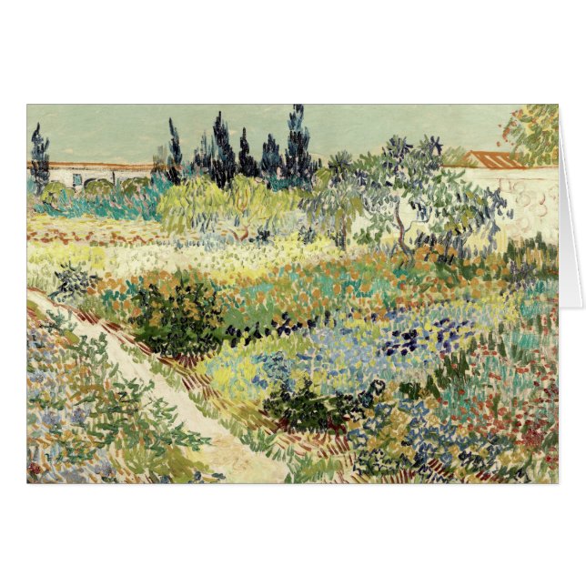 Vincent Van Gogh Garden at Arles (Front Horizontal)