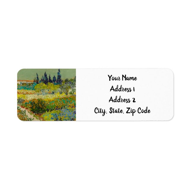 Vincent Van Gogh Garden at Arles (Front)