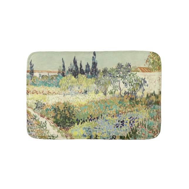Vincent Van Gogh Garden at Arles Bath Mat (Front)