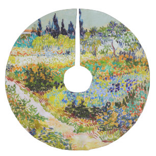 Vincent van Gogh - Garden at Arles Brushed Polyester Tree Skirt