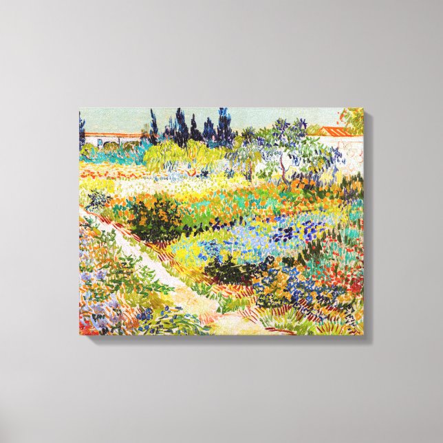Vincent van Gogh - Garden at Arles Canvas Print (Front)
