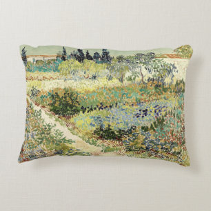Vincent Van Gogh Garden at Arles Decorative Cushion
