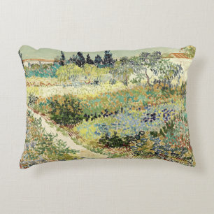 Vincent Van Gogh Garden at Arles Decorative Cushion