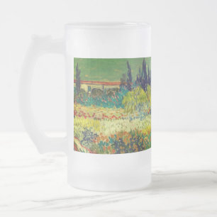 Vincent Van Gogh Garden at Arles Frosted Glass Beer Mug