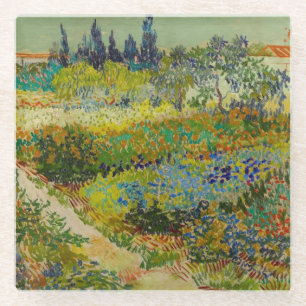 Vincent Van Gogh Garden at Arles Glass Coaster