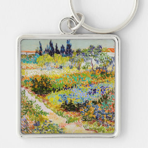Vincent van Gogh - Garden at Arles Key Ring