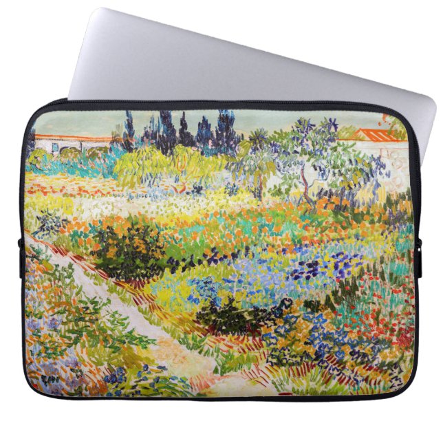 Vincent van Gogh - Garden at Arles Laptop Sleeve (Front)