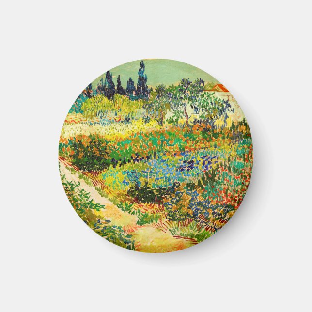 Vincent Van Gogh Garden at Arles Magnet (Front)
