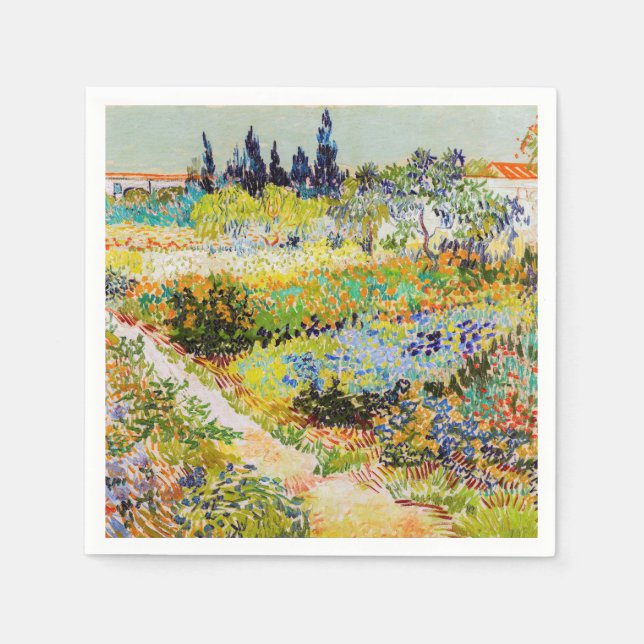 Vincent van Gogh - Garden at Arles Napkin (Front)