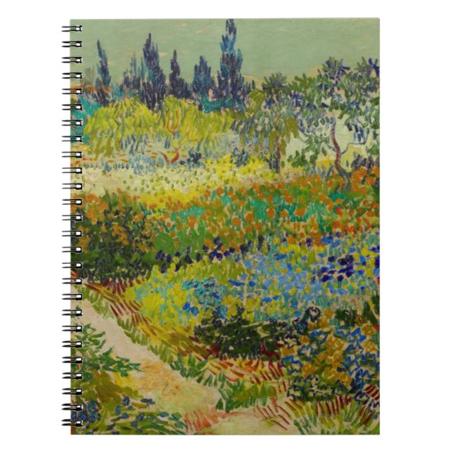 Vincent Van Gogh Garden at Arles Notebook (Front)