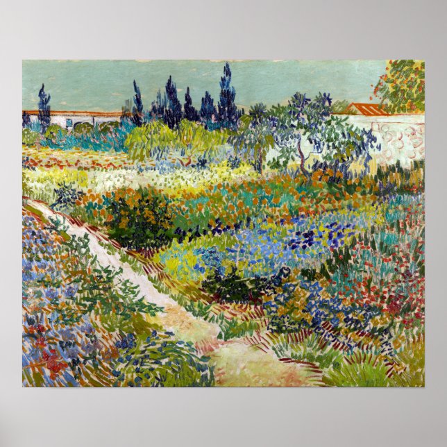 Vincent van Gogh Garden at Arles Poster (Front)