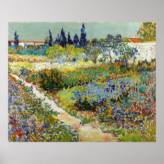 Vincent van Gogh Garden at Arles Poster (Front)