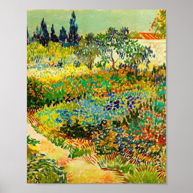 Vincent Van Gogh Garden at Arles Poster (Front)
