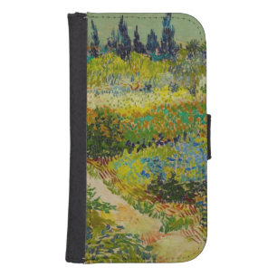 Vincent Van Gogh Garden at Arles Samsung S4 Wallet Case