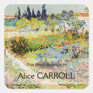 Vincent van Gogh - Garden at Arles Square Sticker