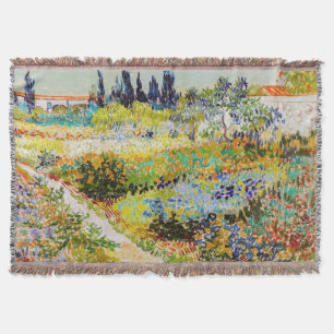 Vincent van Gogh - Garden at Arles Throw Blanket