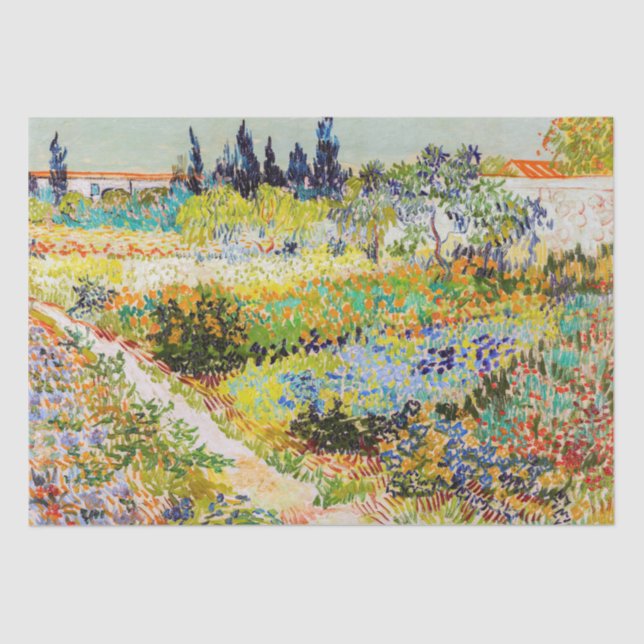 Vincent van Gogh - Garden at Arles Tissue Paper (Front)