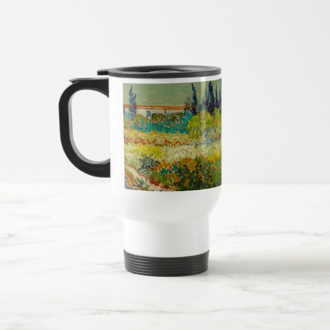 Vincent Van Gogh Garden at Arles Travel Mug (Left)