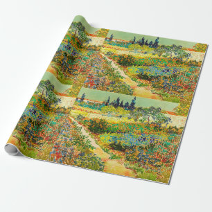 Vincent Van Gogh Garden at Arles Wrapping Paper