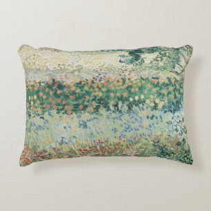 Vincent van Gogh   Garden in Bloom, Arles, 1888 Decorative Cushion