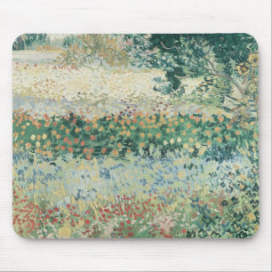 Vincent van Gogh   Garden in Bloom, Arles, 1888 Mouse Mat