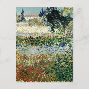 Vincent van Gogh   Garden in Bloom, Arles, 1888 Postcard