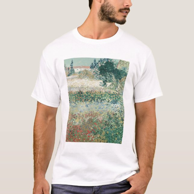 Vincent van Gogh | Garden in Bloom, Arles, 1888 T-Shirt (Front)