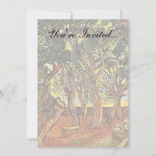 Vincent Van Gogh - Garden Of Saint Paul Hospital Invitation