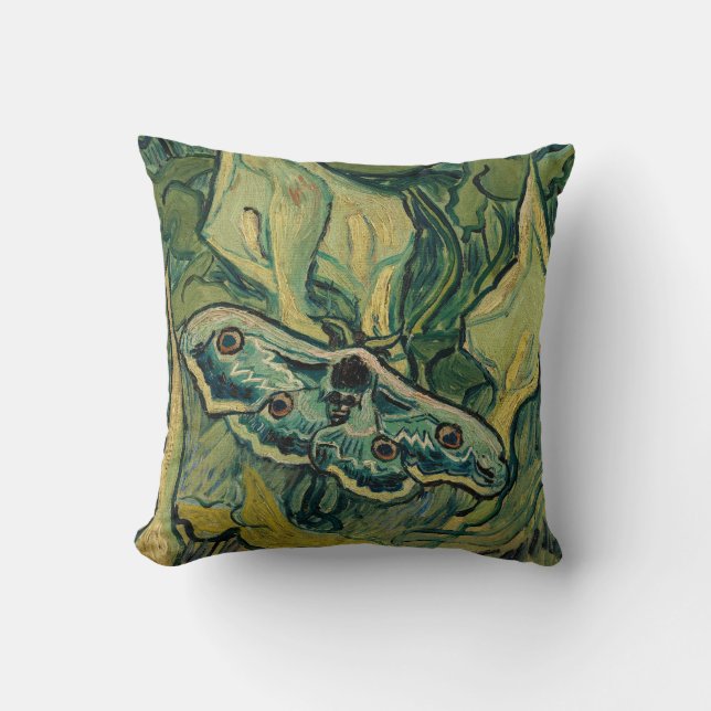 Vincent van Gogh - Giant Peacock Moth Cushion (Front)