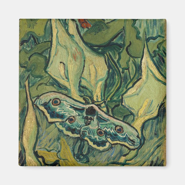 Vincent van Gogh - Giant Peacock Moth Magnet (Front)