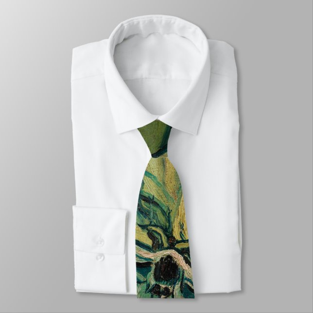 Vincent van Gogh - Giant Peacock Moth Tie (Tied)