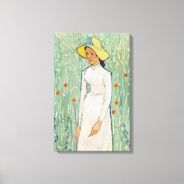 Vincent van Gogh - Girl in White Canvas Print (Front)