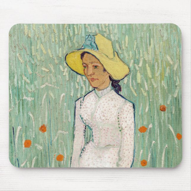 Vincent van Gogh - Girl in White Mouse Mat (Front)