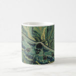 Vincent van Gogh - Great Peacock Moth Coffee Mug<br><div class="desc">Great Peacock Moth (1889) by Vincent van Gogh is a vintage fine art still life post impressionism nature painting. An insect, the Emperor Moth, in a spring garden with Calla Lily flowers and other plants. Van Gogh called it a 'death's-head moth' and painted a skull on the back of its...</div>