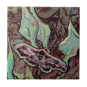 Vincent Van Gogh - Great Peacock Moth Fine Art Tile